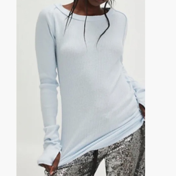 Free People Sweaters - We The Free baby blue sweater size small